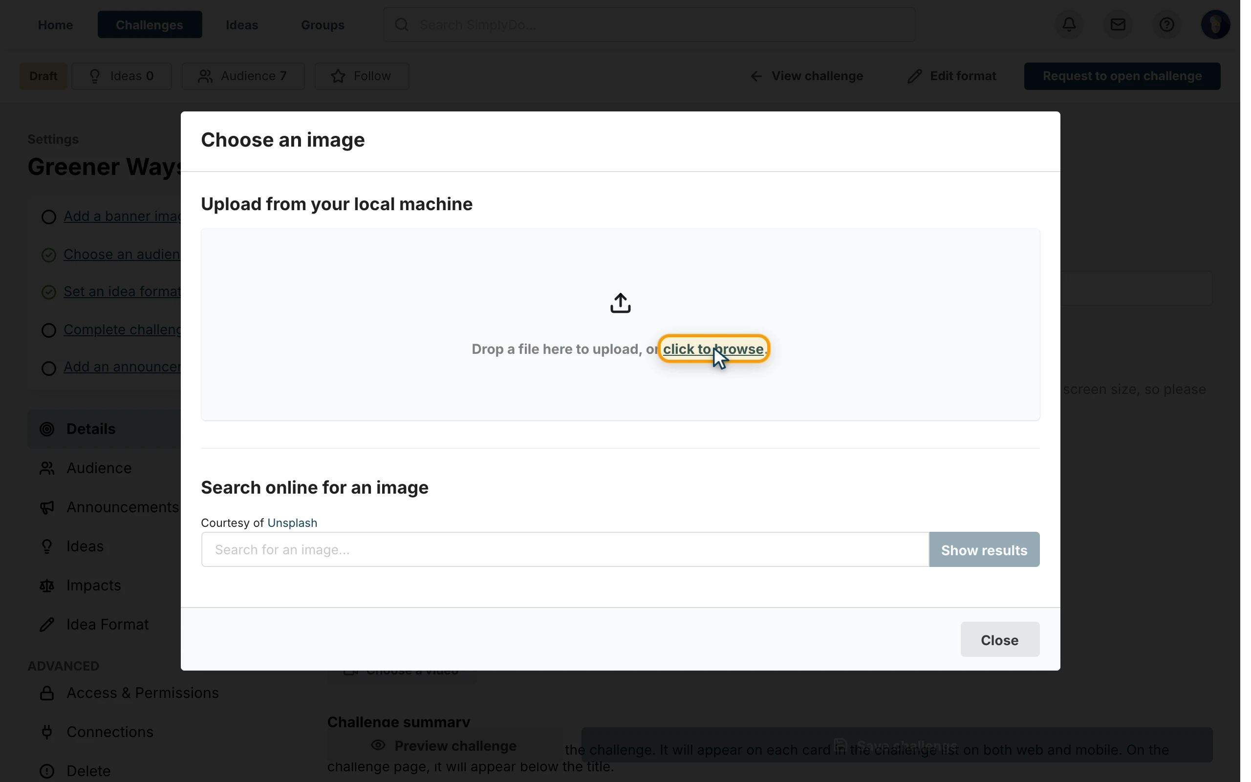 Where to click for instruction 2