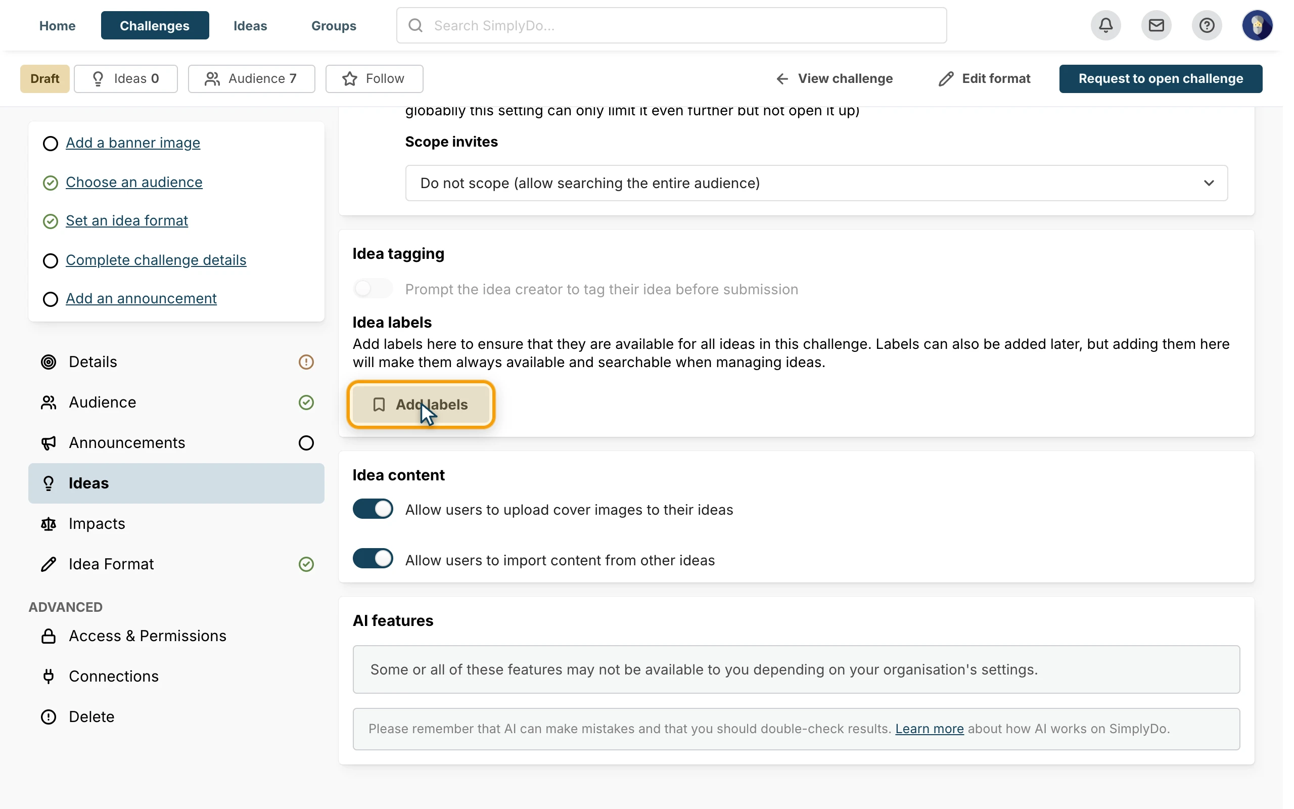 Where to click for instruction 1